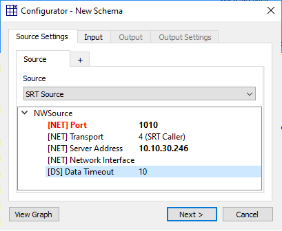 SRT receiver in the caller mode